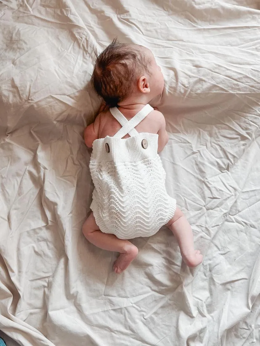 3LC Wave Knit Bodysuit | Ivory