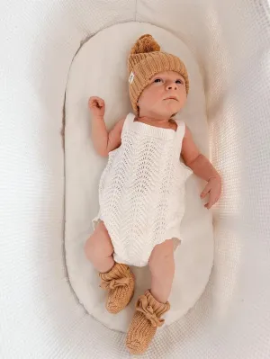 3LC Wave Knit Bodysuit | Ivory