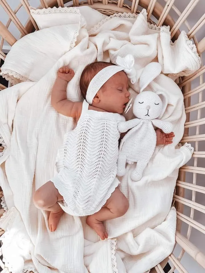 3LC Wave Knit Bodysuit | Ivory