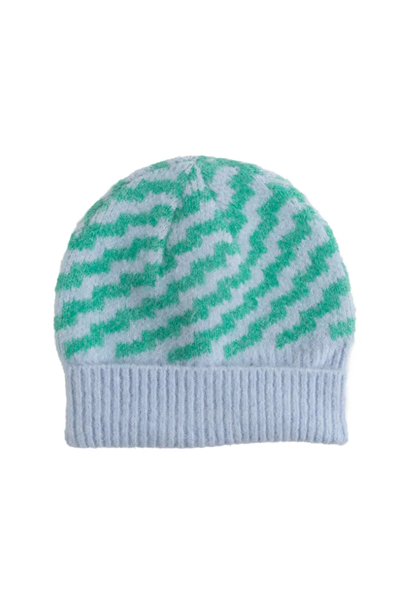 ABB0725 - Zig Zag Print Beanie