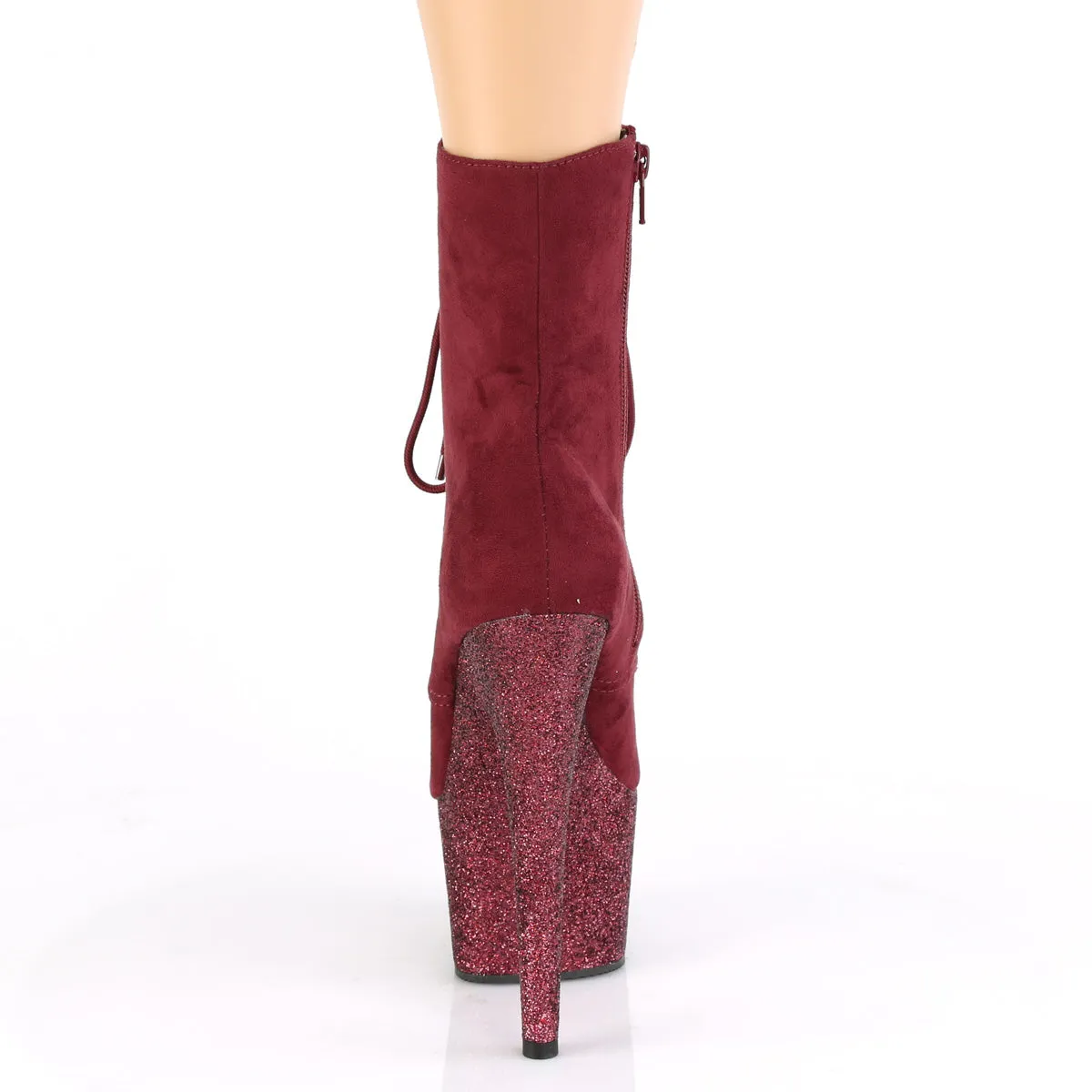 ADORE-1020FSMG  Burgundy F. Suede/Burgundy Multi Mini Glitter