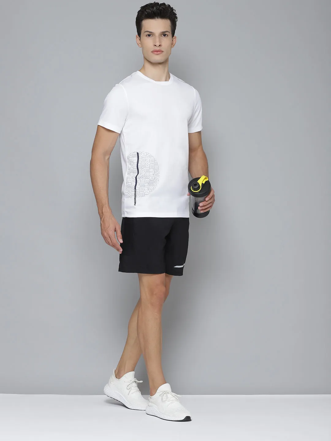 Alcis Men Printed White Tshirts