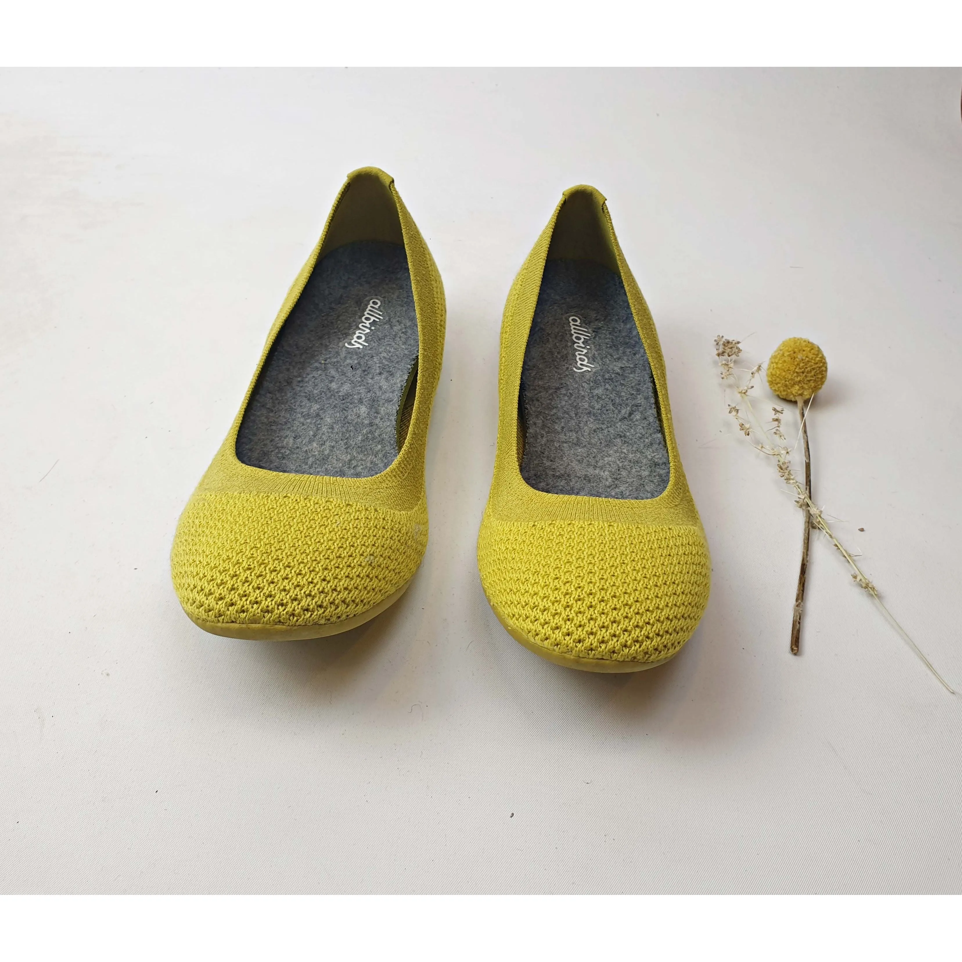 Allbirds light green woven recycled fabric slip on shoes size 6.5
