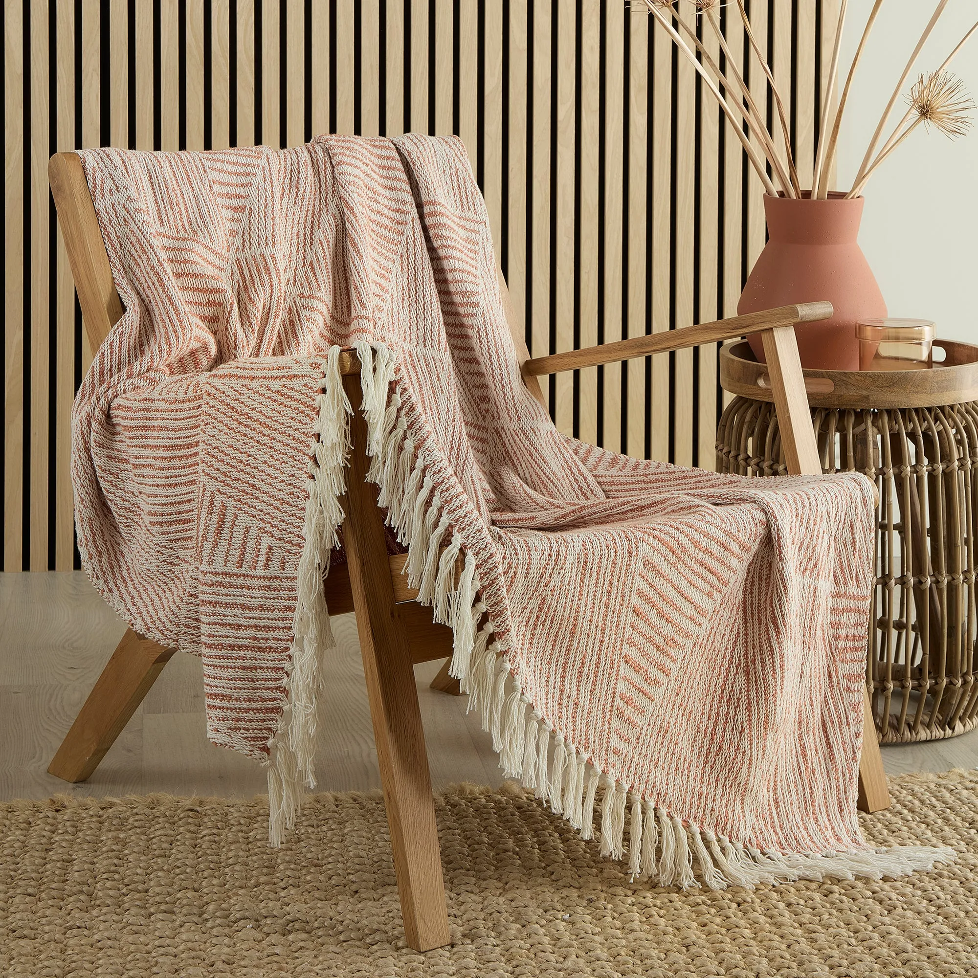 Appletree Myan Throw - Terracotta