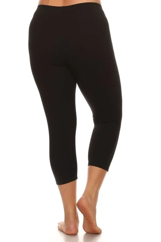 Basic Crop Legging in Charcoal Grey