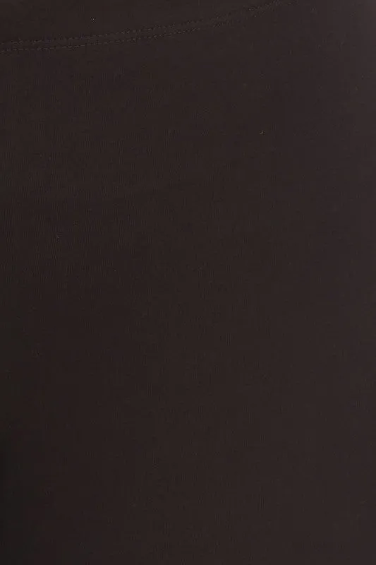 Basic Crop Legging in Charcoal Grey