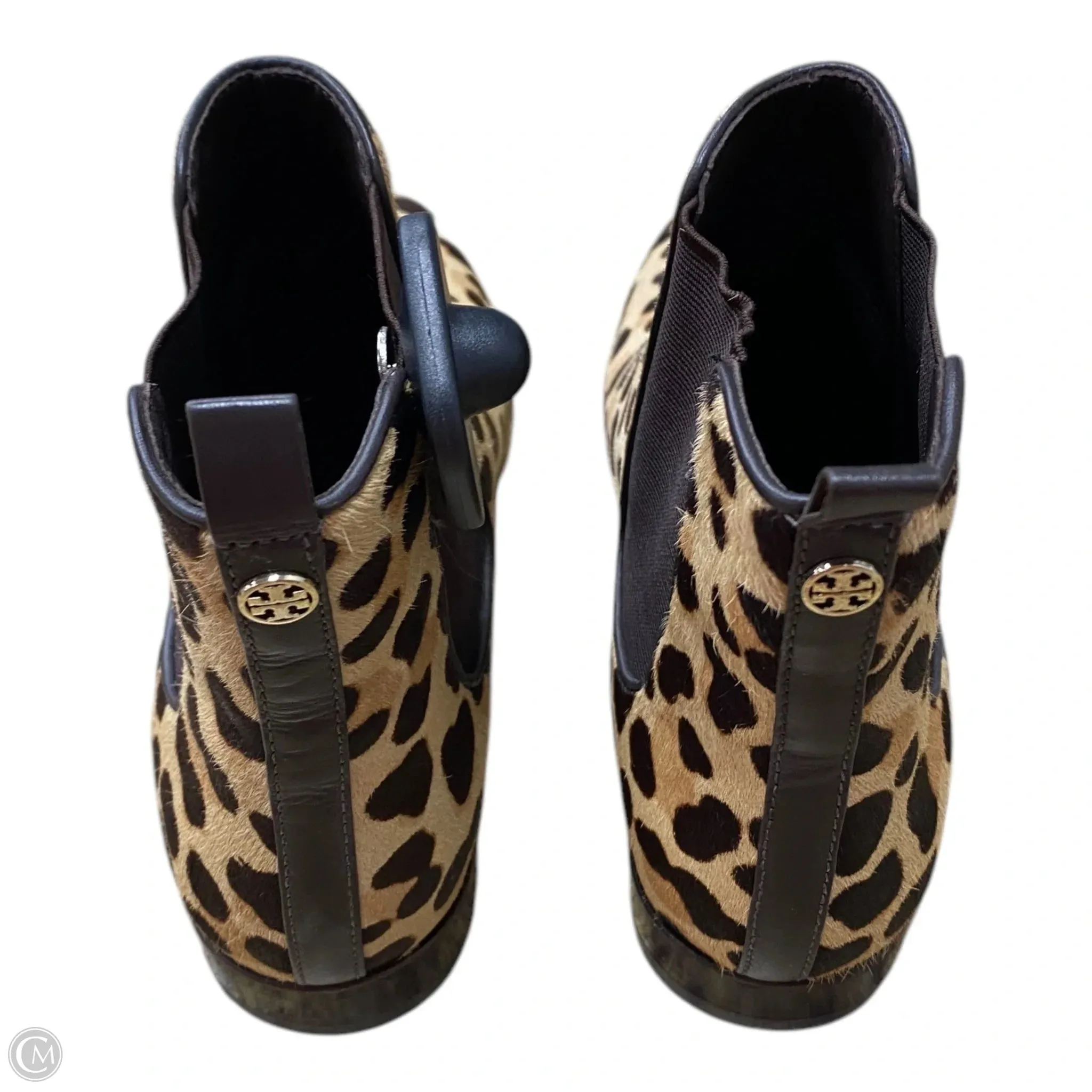 Boots Designer By Tory Burch In Leopard Print, Size: 7.5