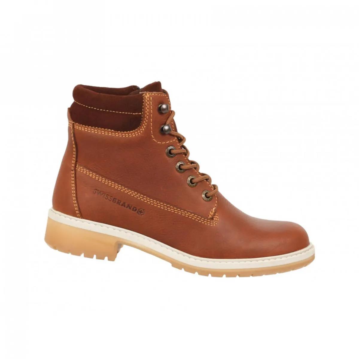 Botas Swissbrand Dama Piel Genuina Casual Botín