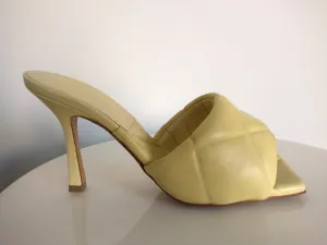 Bottega Veneta Pale Yellow Lido Sandal