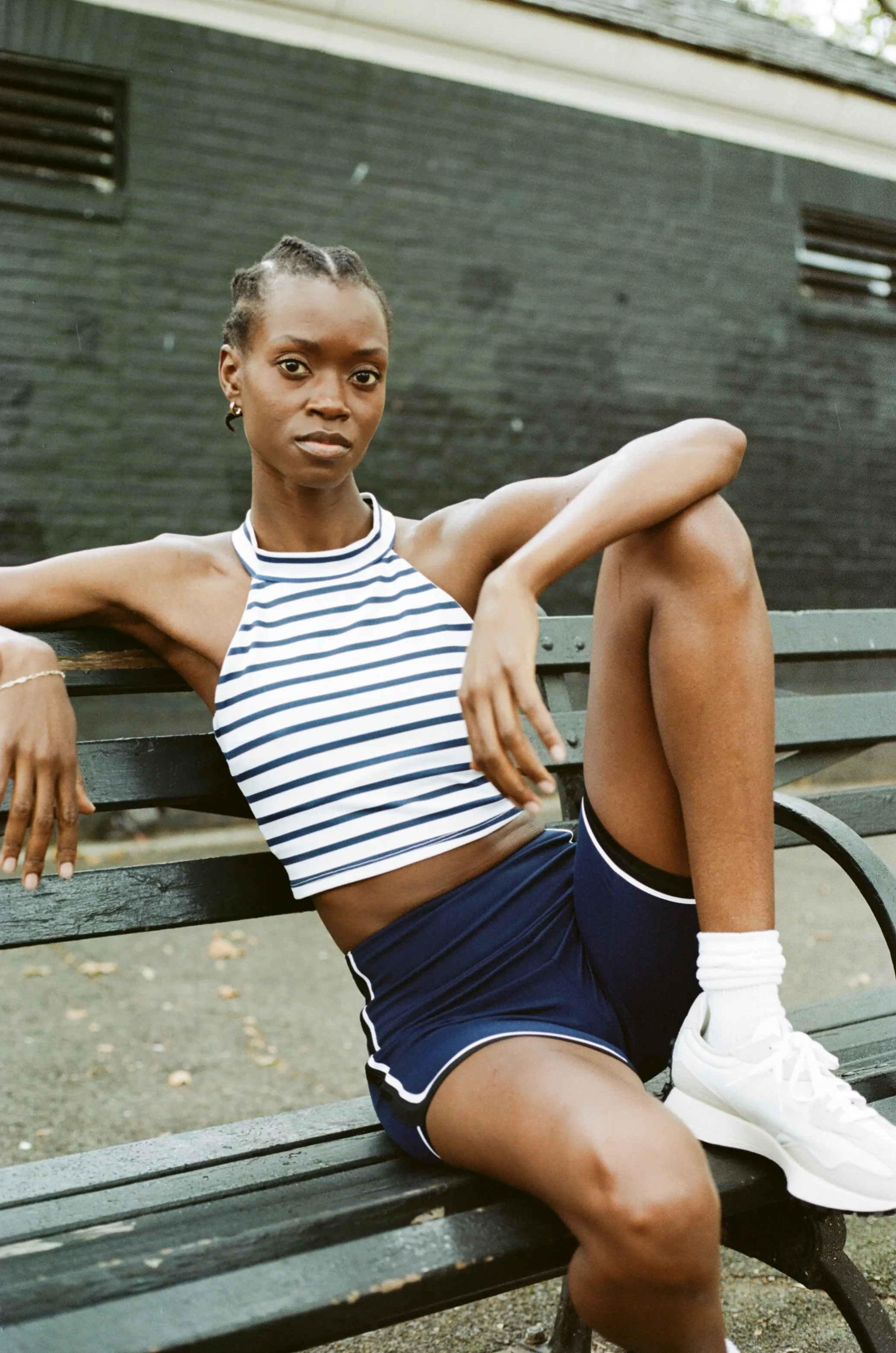 Breton Stripe Sports Bra