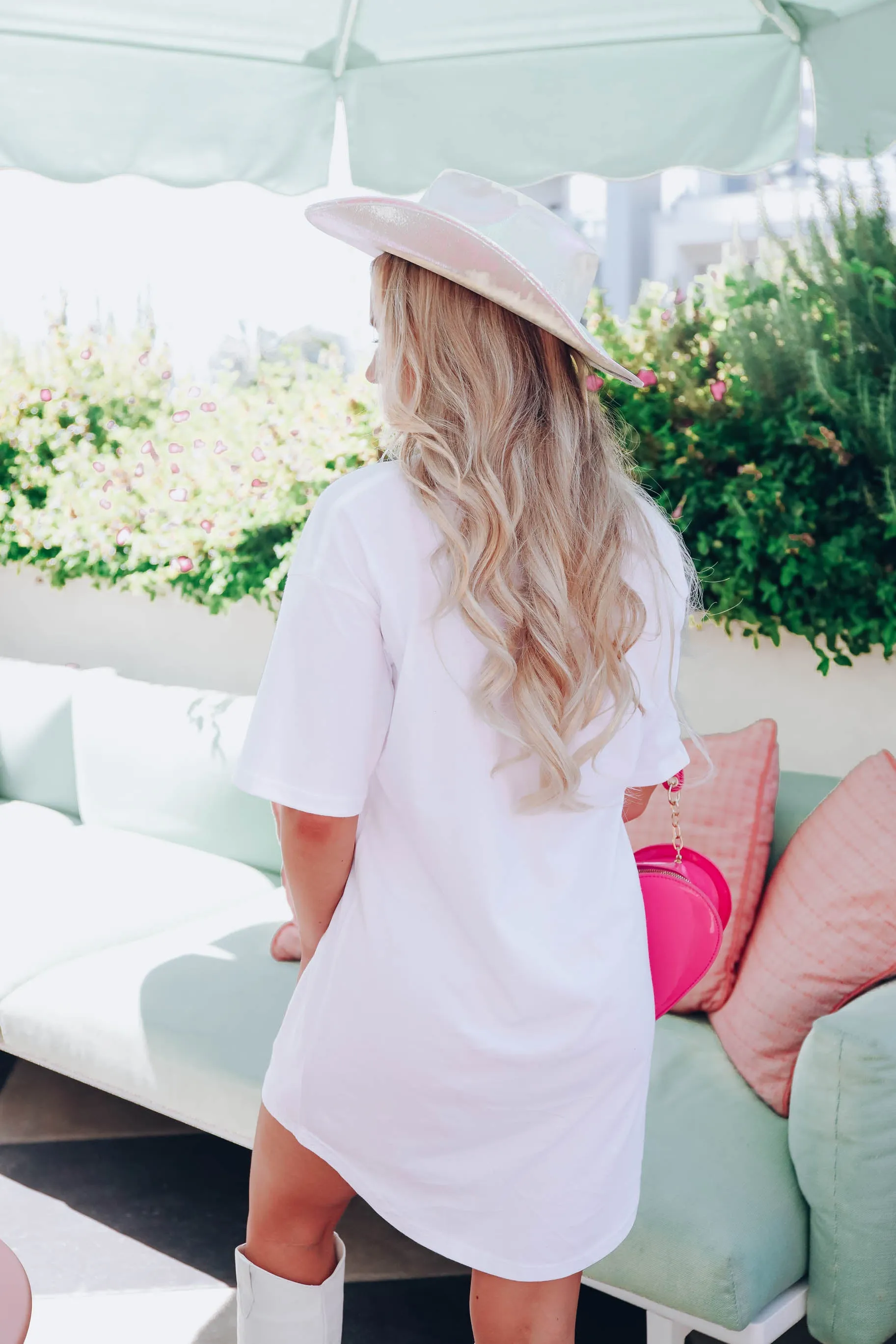 Bride T-Shirt Dress - White