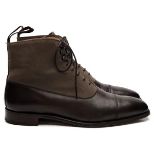 'Brixworth' Dark Brown Leather Boots UK 9 F