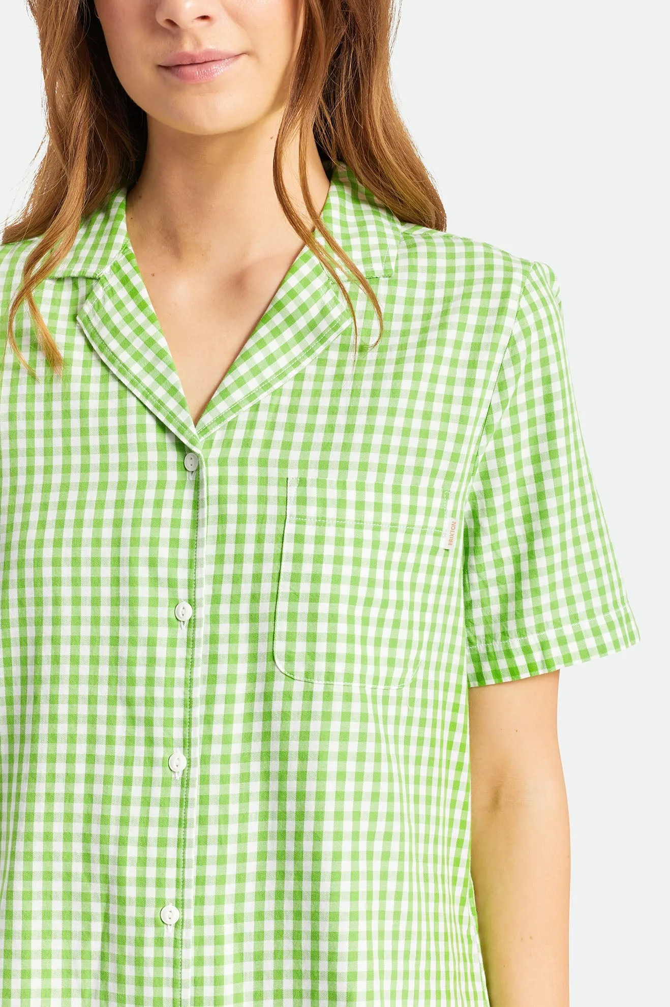 Bunker Gingham Boyfriend S/S Woven - Casa Blanca Blue
