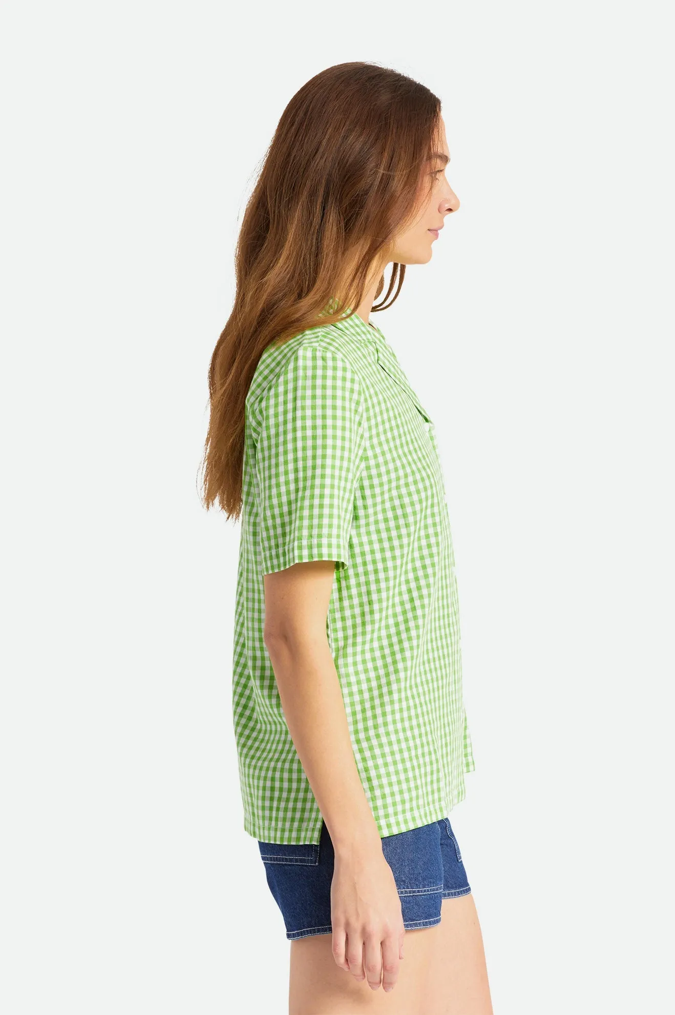 Bunker Gingham Boyfriend S/S Woven - Casa Blanca Blue