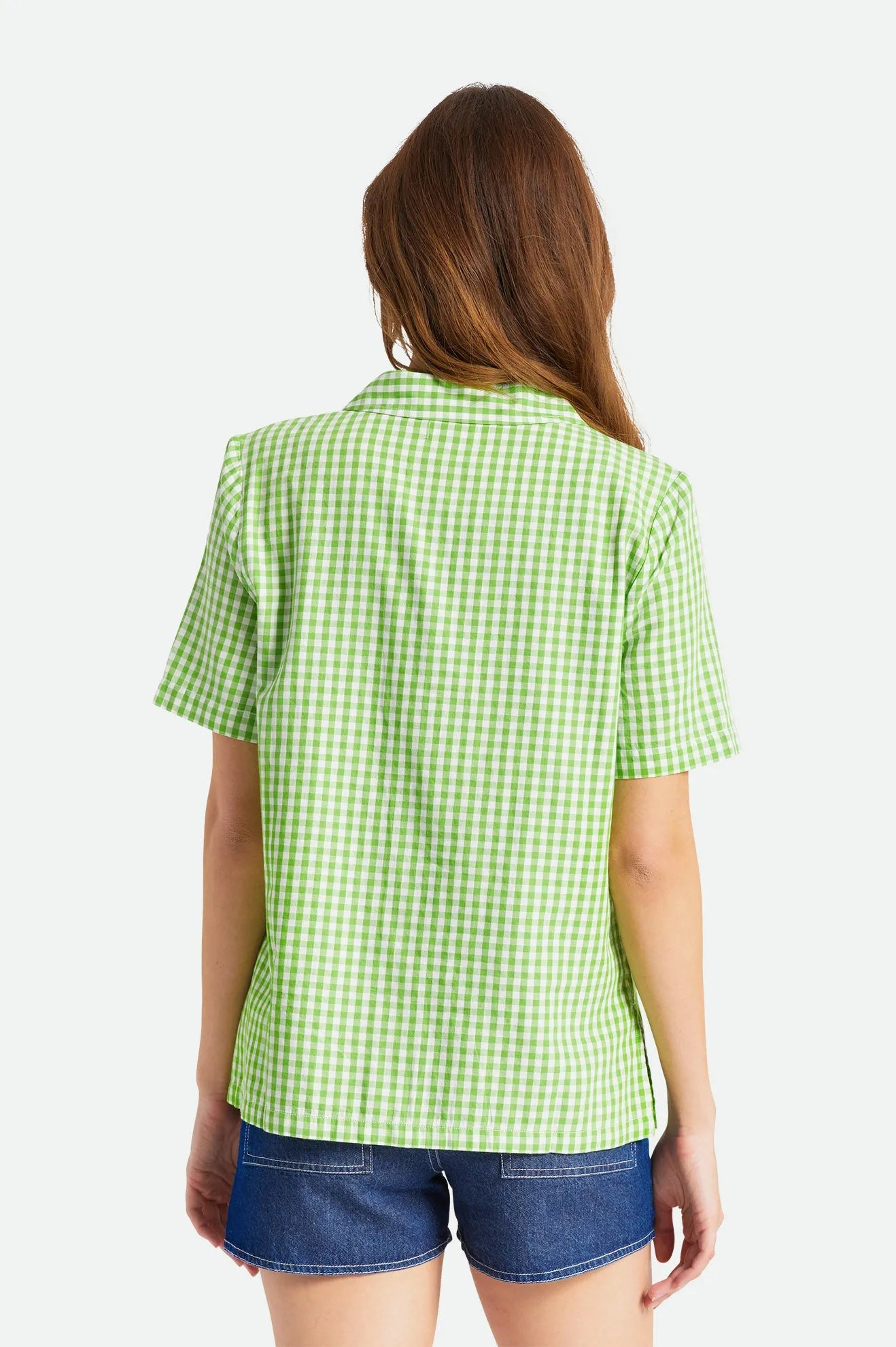 Bunker Gingham Boyfriend S/S Woven - Casa Blanca Blue