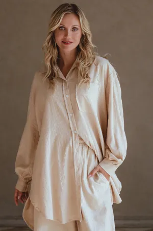 Calin Long Sleeve Oversized Shirt