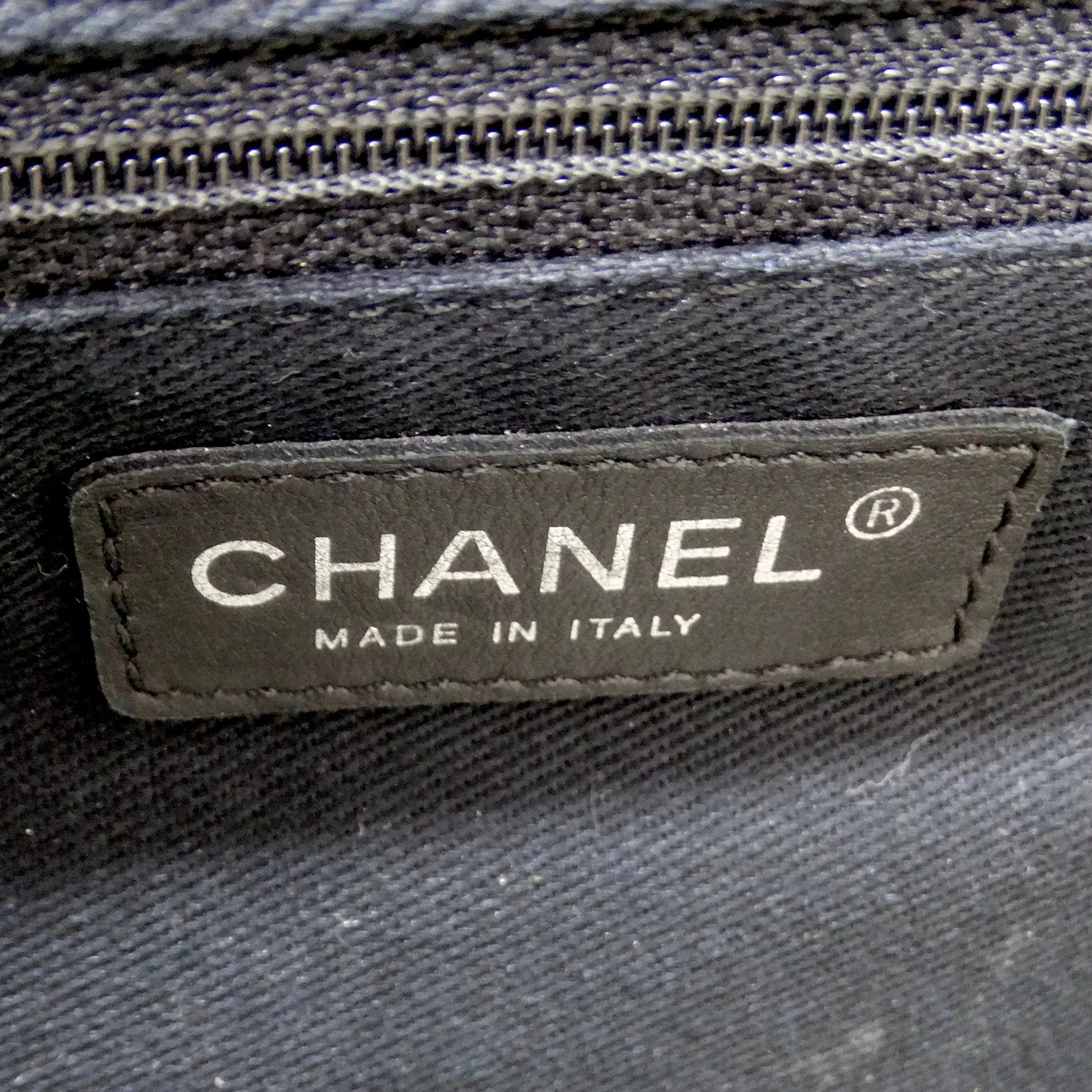 Chanel Patchwork Tweed PVC Classic Single Flap Handbag