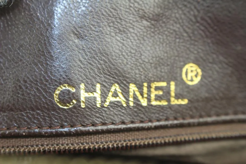 Chanel Quilted Brown Suede Fringe Tassel Camera Chain bag 7cas5