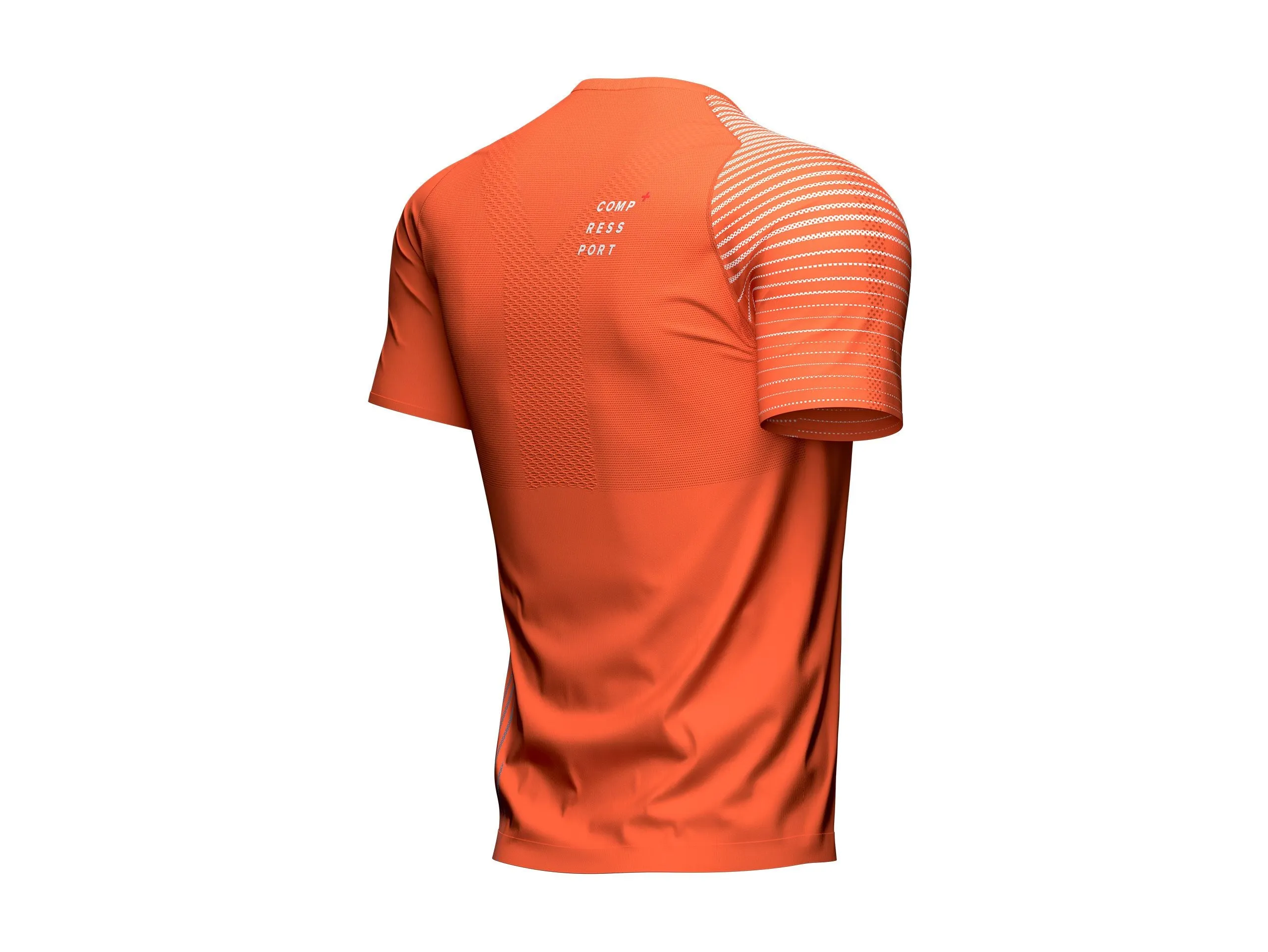 Compressport Men's Performance SS T-Shirt Orangeade/Fjord Blue - AM00127B_410
