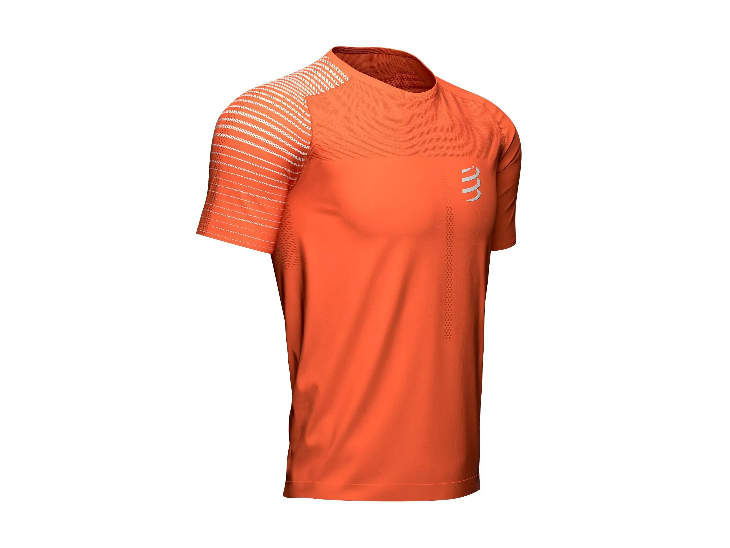 Compressport Men's Performance SS T-Shirt Orangeade/Fjord Blue - AM00127B_410