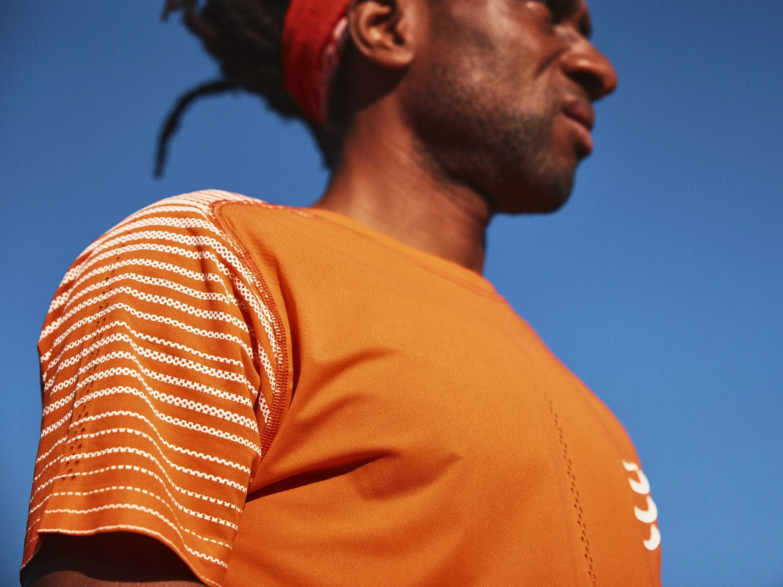 Compressport Men's Performance SS T-Shirt Orangeade/Fjord Blue - AM00127B_410