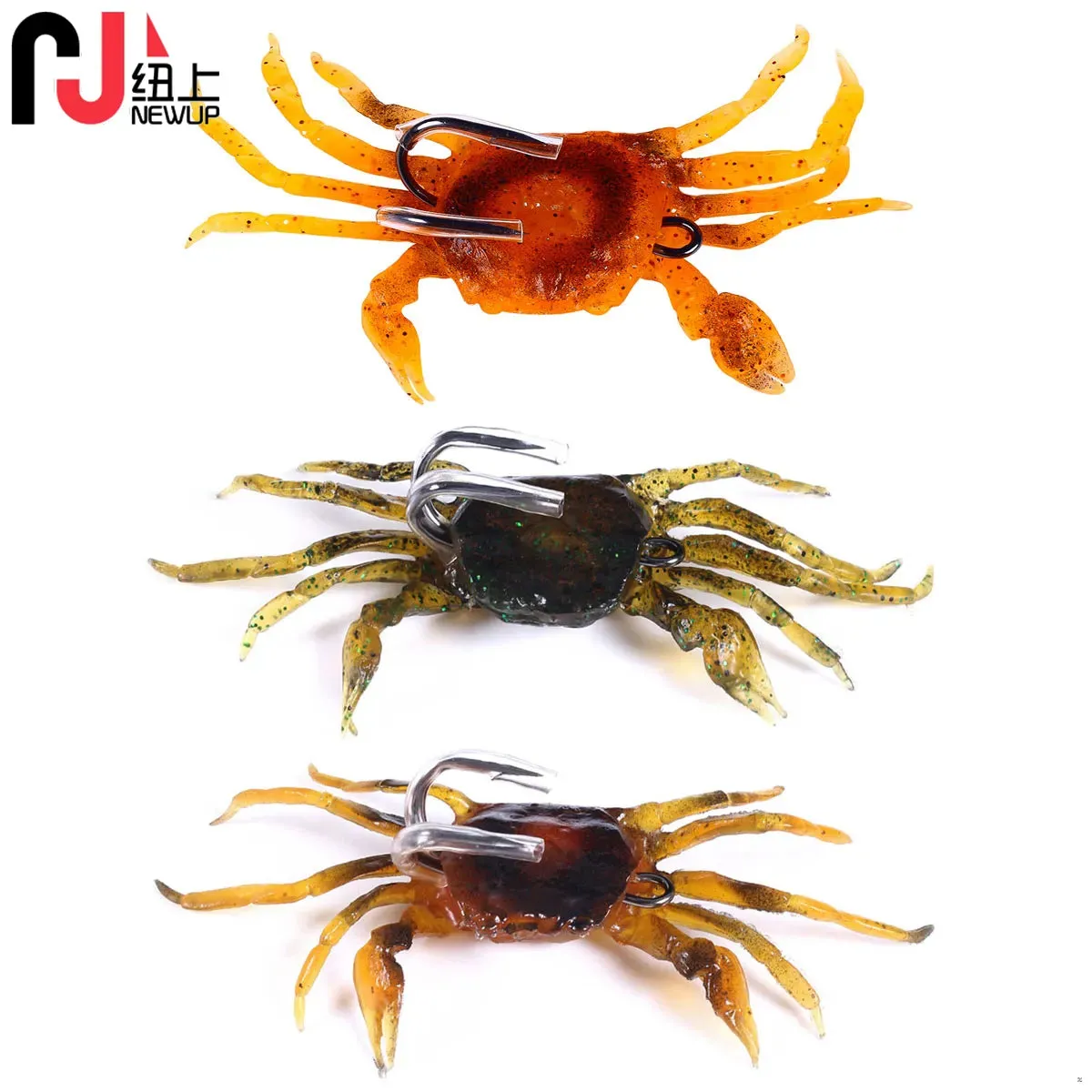 Crab Soft Bait fishing lure double hook 10cm 30g  Fishing