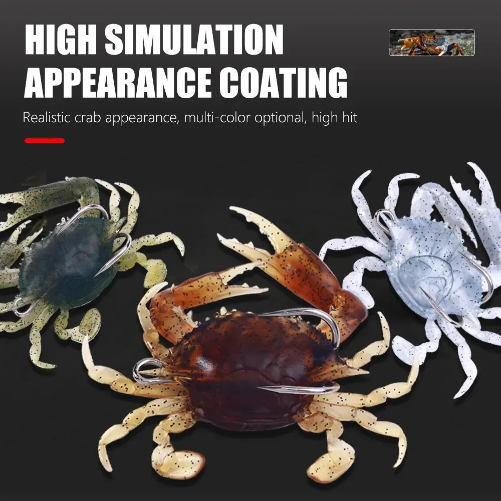 Crab Soft Bait fishing lure double hook 10cm 30g  Fishing