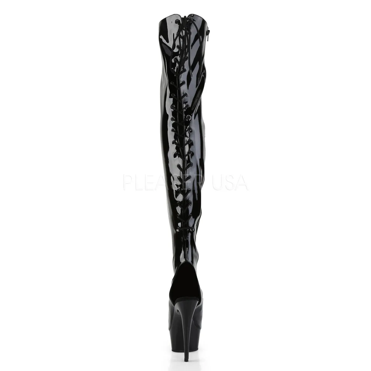 DELIGHT-3017  Black Str Patent/Black