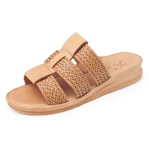 Diane In Natural Woven Leather/Plonge Leather