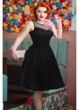 Dolly & Dotty Elizabeth 50's Swing Dress Black