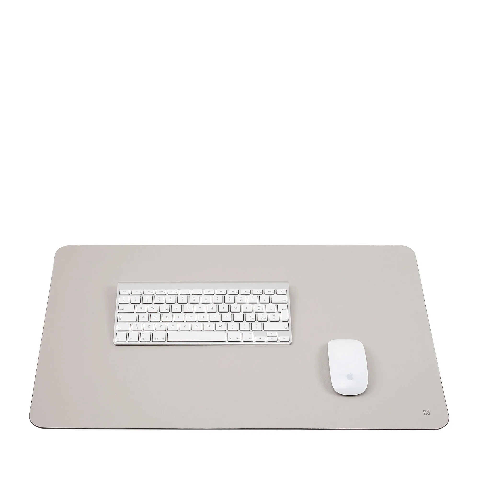 DUDU underbow Desk Office in two-tone leather 61x40 cm, Double-Face Raisable, Soft non-slip without seams