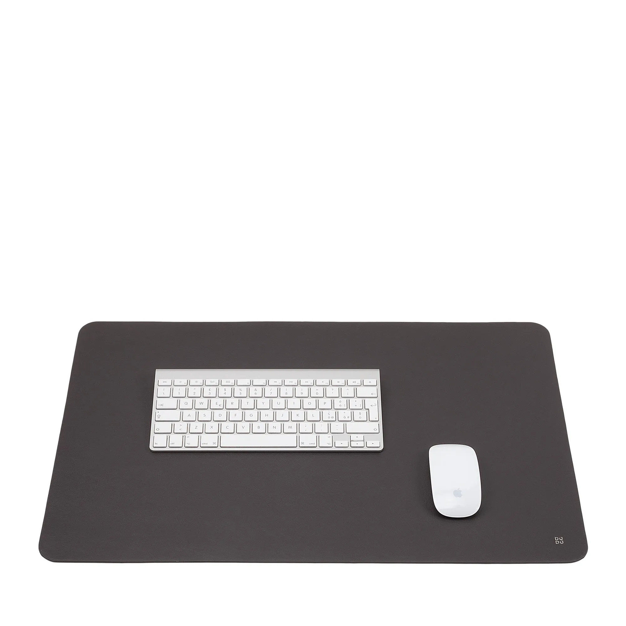 DUDU underbow Desk Office in two-tone leather 61x40 cm, Double-Face Raisable, Soft non-slip without seams