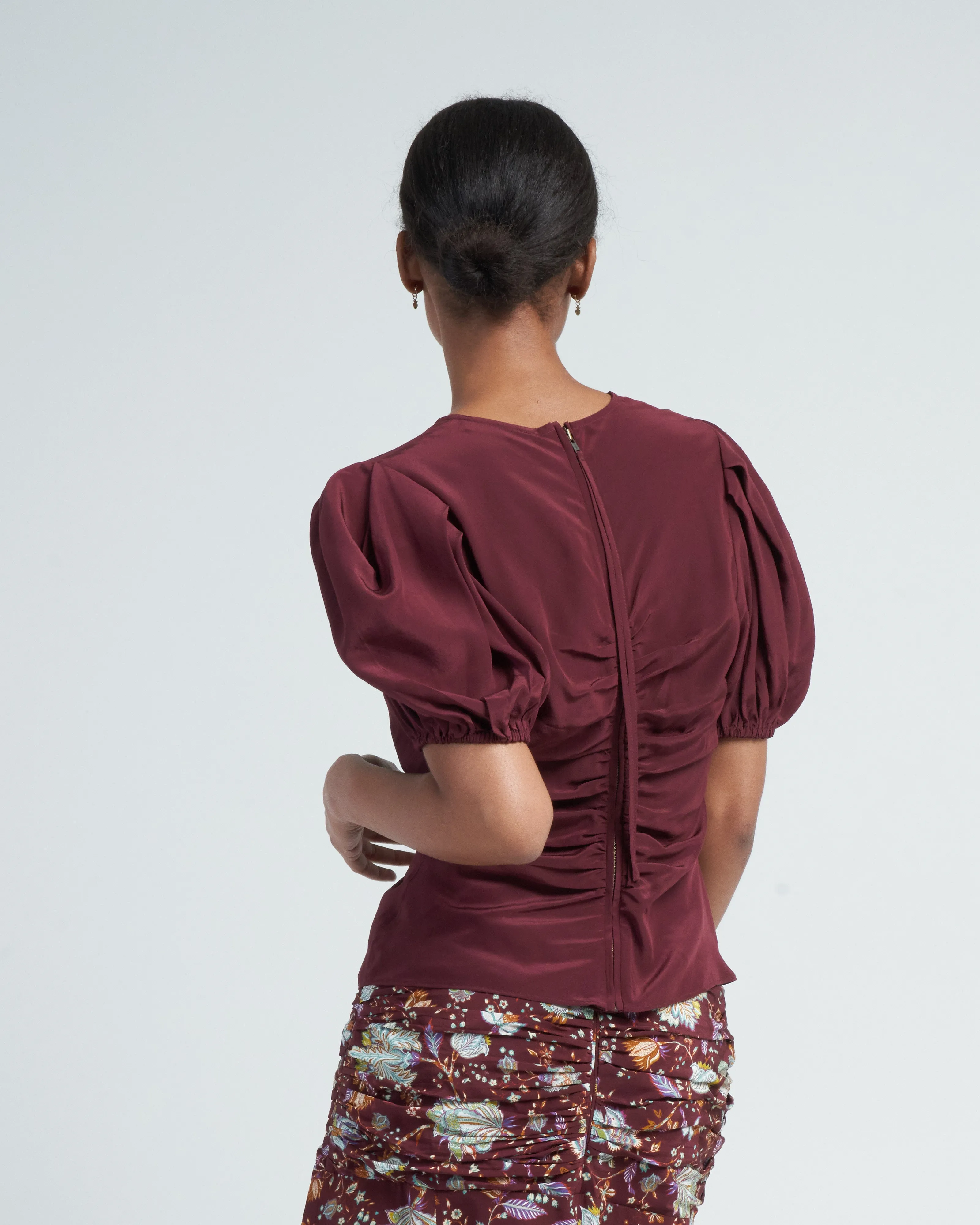 elise top - mahogany