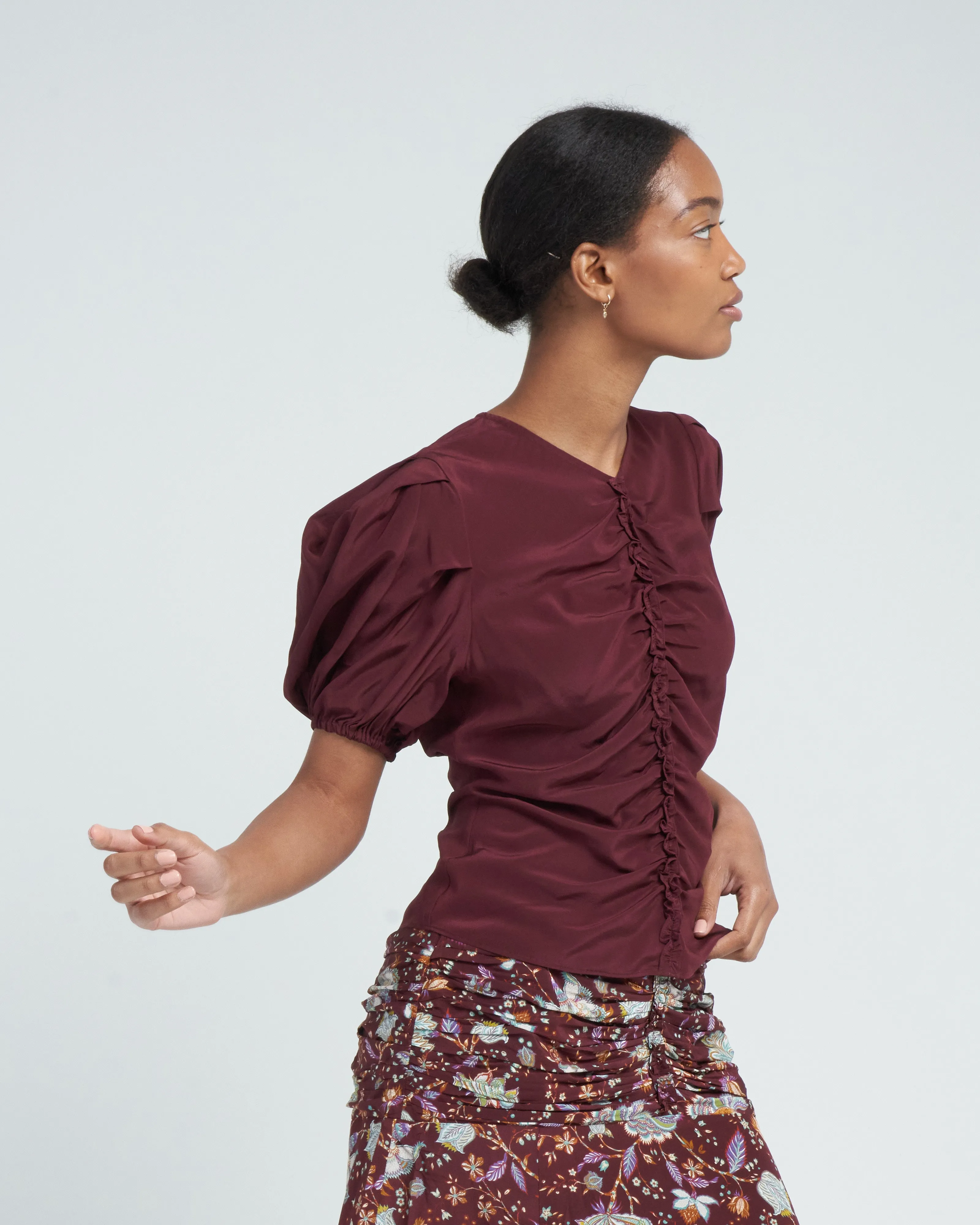 elise top - mahogany