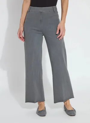 Erin Hi Waist Wide Leg Denim in Antique Charcoal Wash
