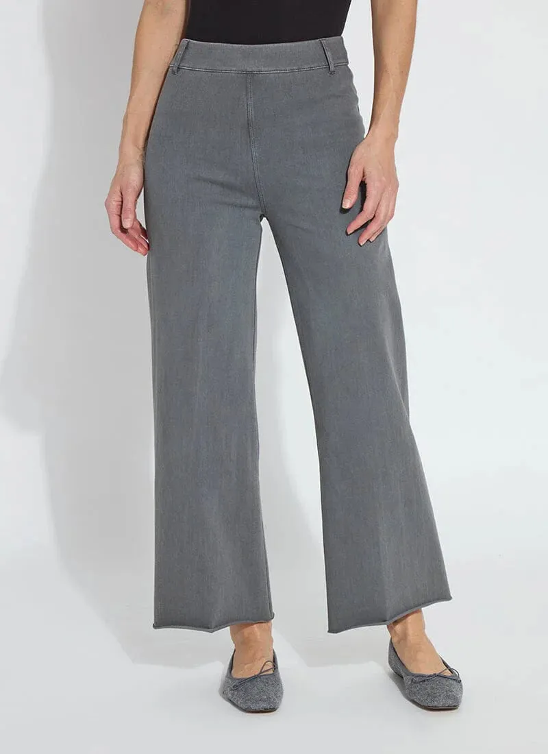 Erin Hi Waist Wide Leg Denim in Antique Charcoal Wash