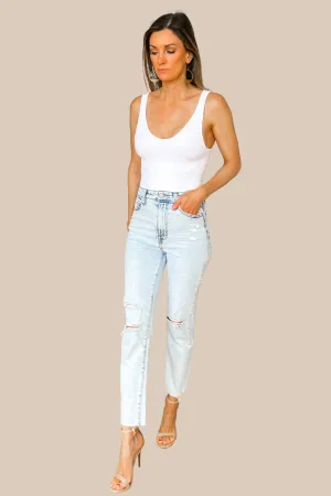 Essential Bodysuit - White - FINAL SALE
