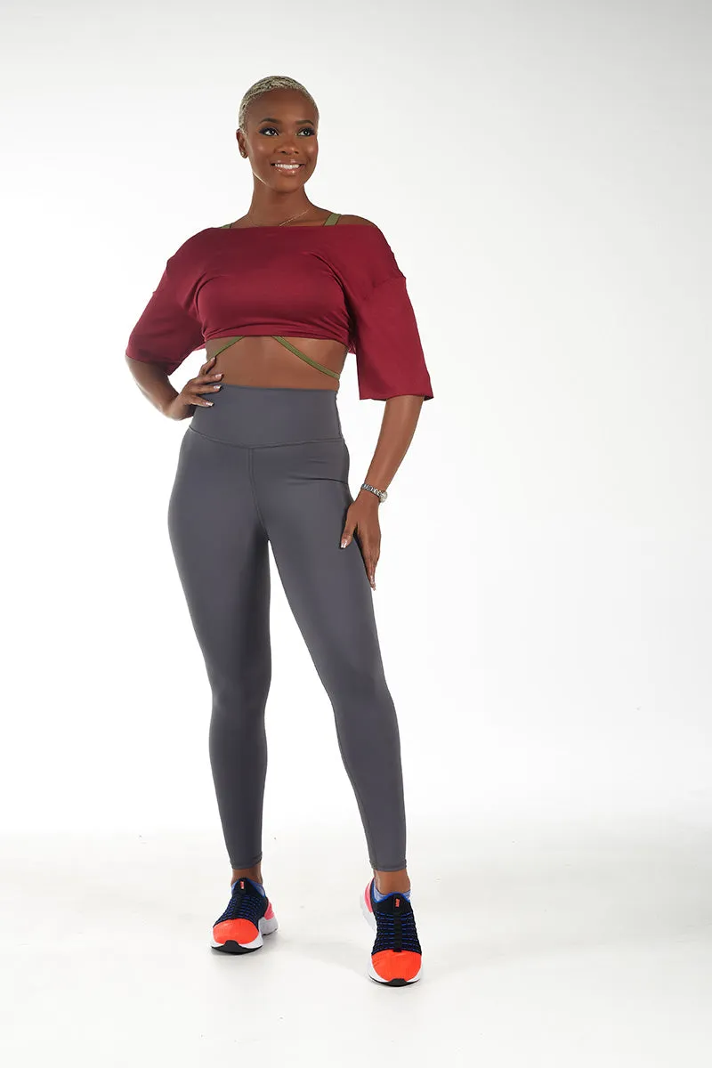 FA Basics Scrunch Graphite Legging