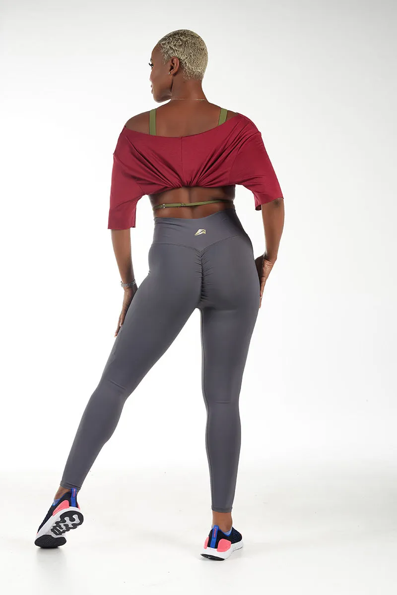 FA Basics Scrunch Graphite Legging