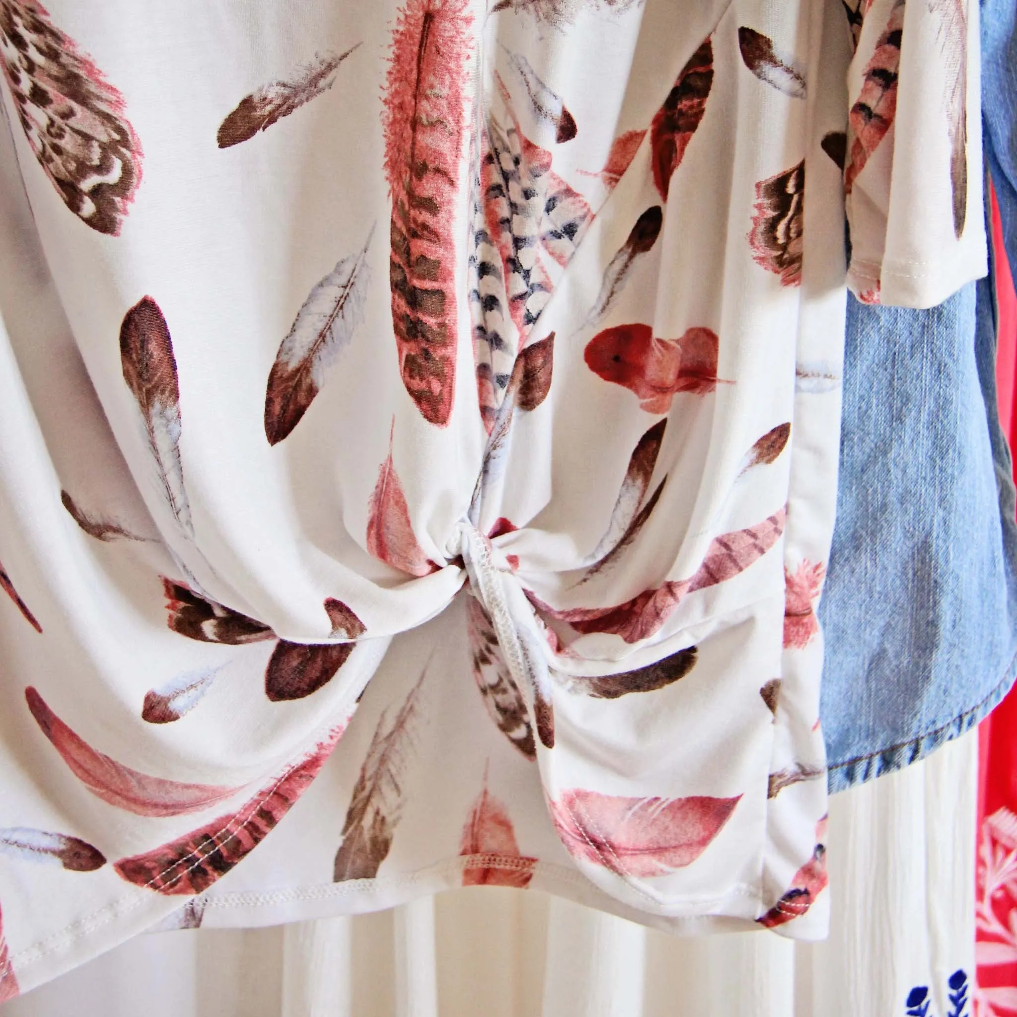 Feather Knot Tee