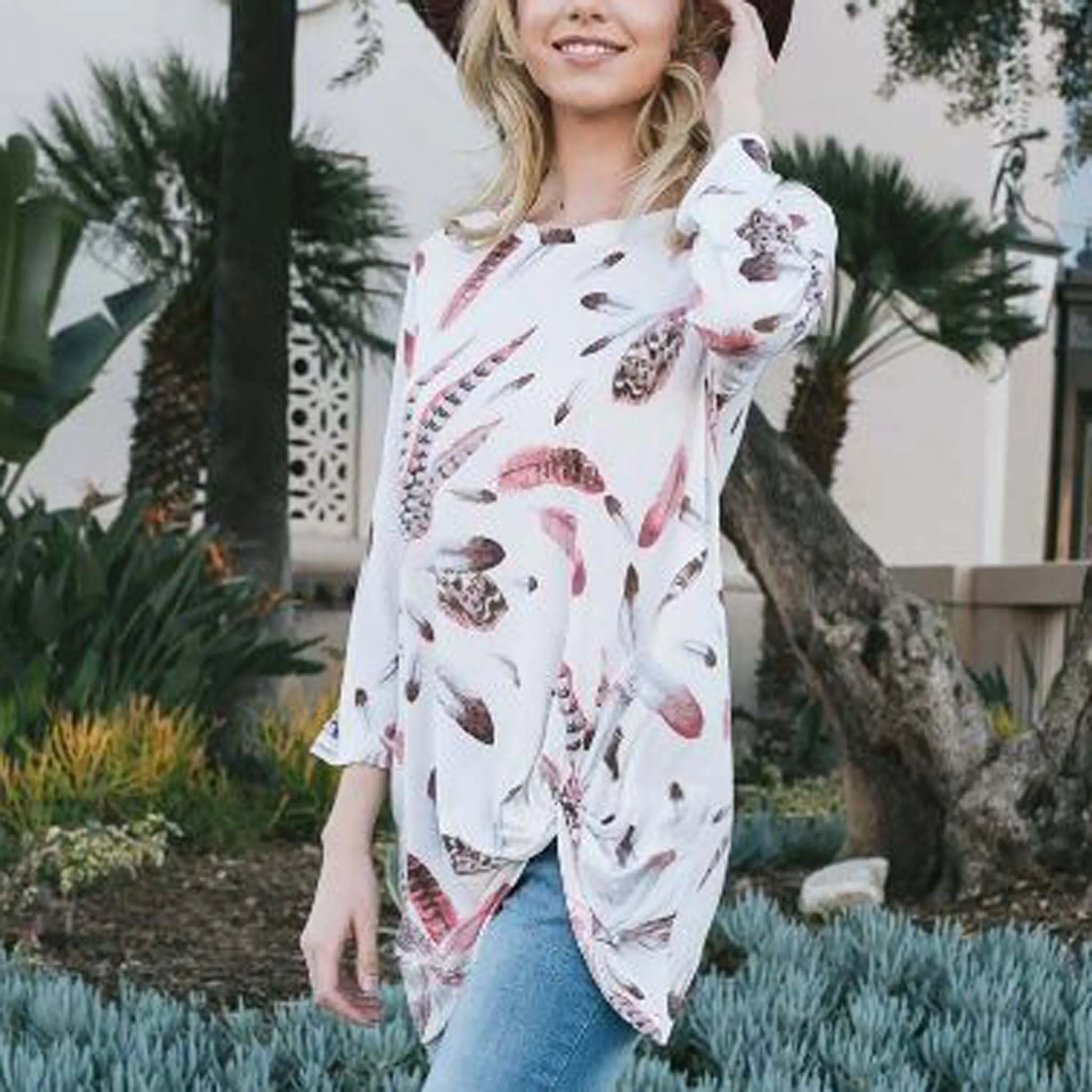 Feather Knot Tee
