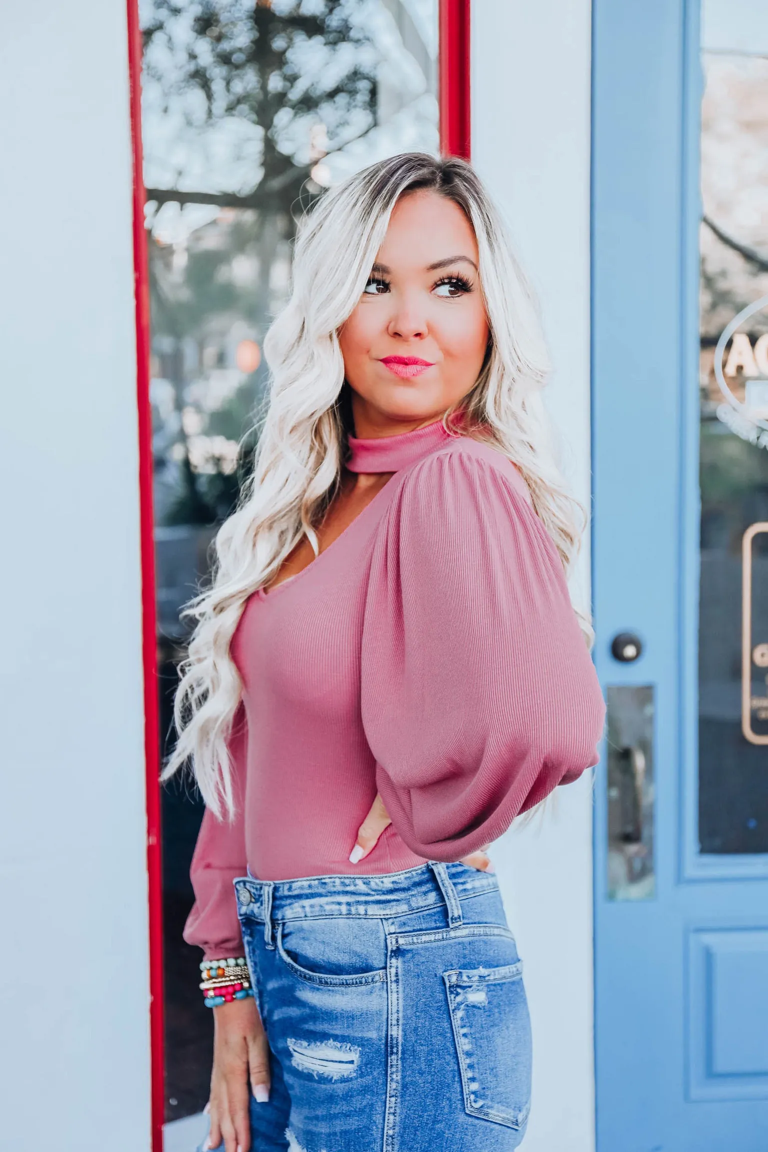 Feeling Beautiful Bodysuit - Mauve