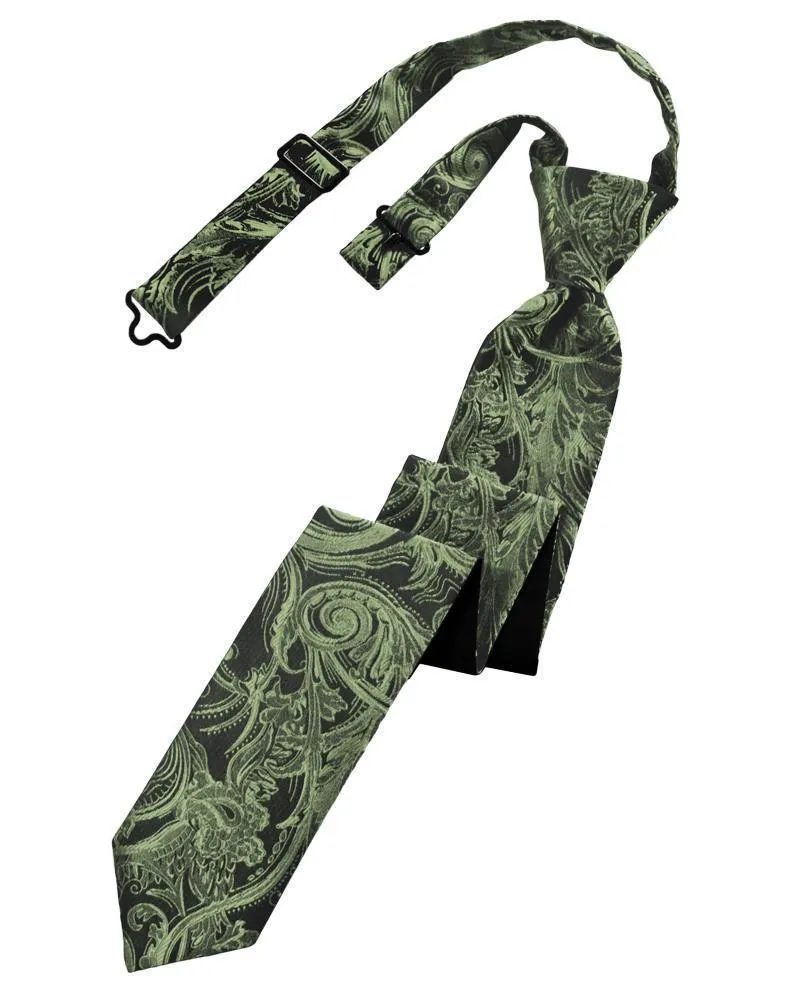 Fern Tapestry Skinny Necktie