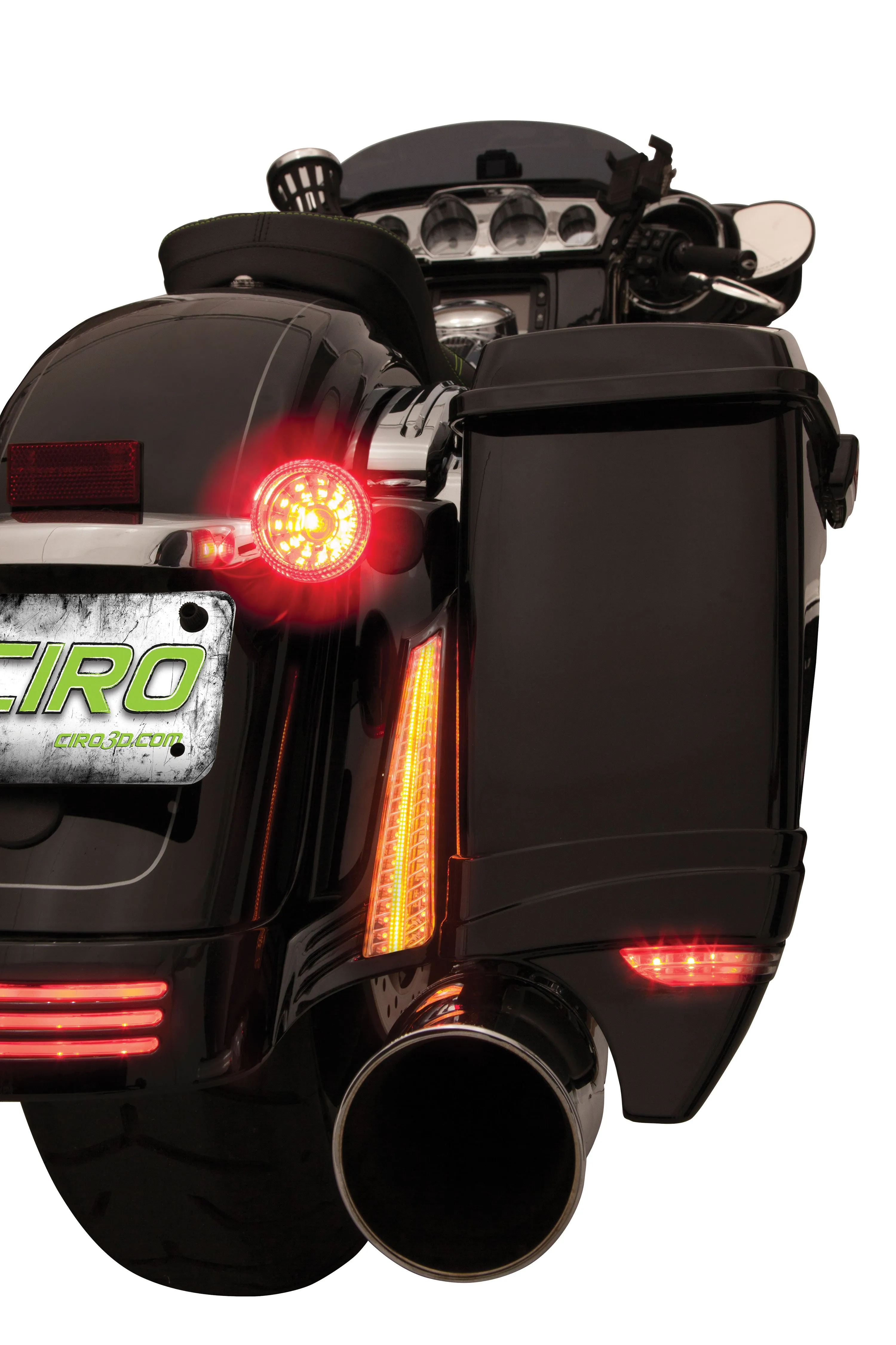 Filler Panel Lights for '14-up Street Glides & Road Glides, Black