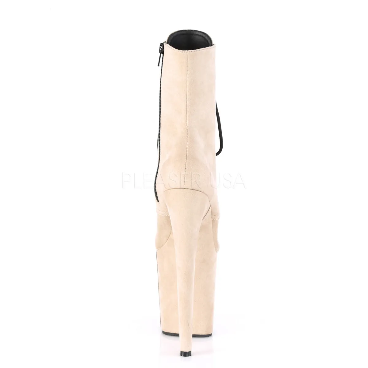 FLAMINGO-1020FS  Beige Faux Suede/Beige Faux Suede