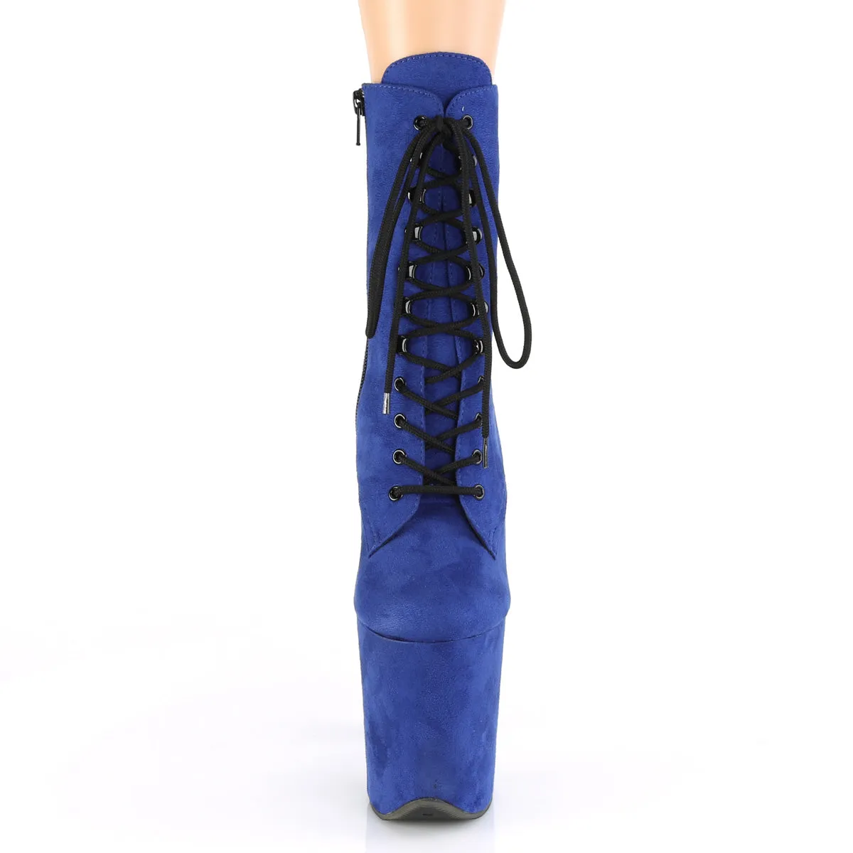 FLAMINGO-1020FS  Royal Blue Faux Suede/Royal Blue Faux Suede
