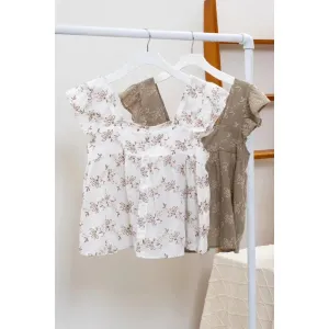 Floral Embroidered Woven Top