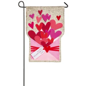 Garden Linen flag, Envelope of Wishes,zkl14l4808