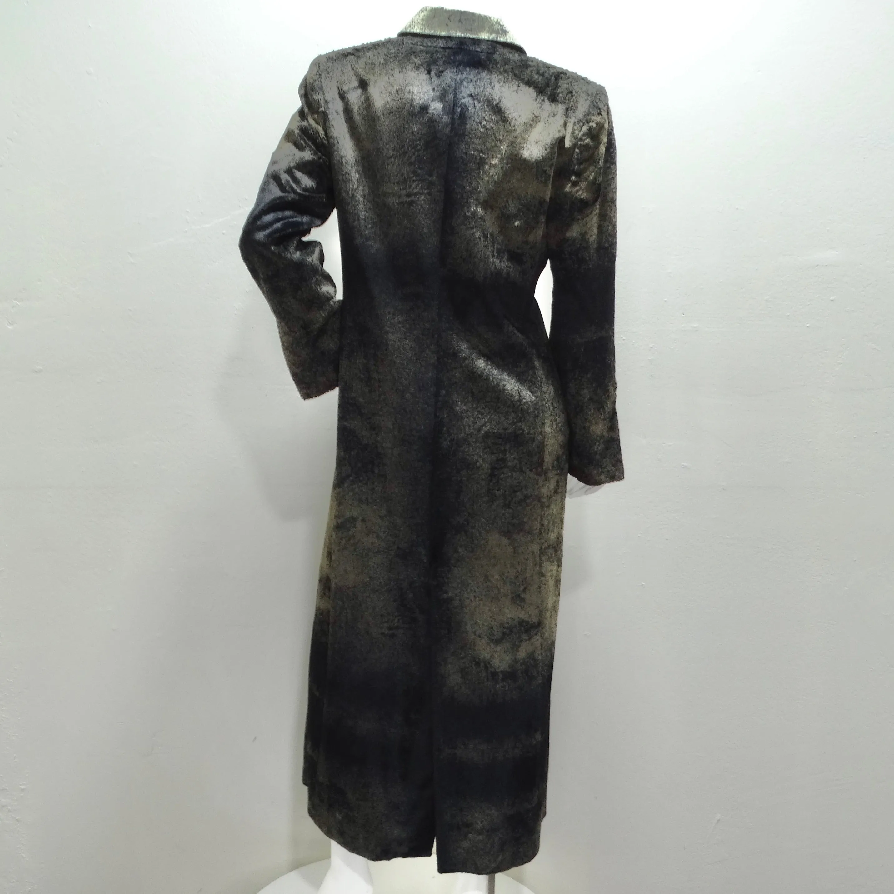 Gianfranco Ferre 1980s Silk Velour Duster Jacket