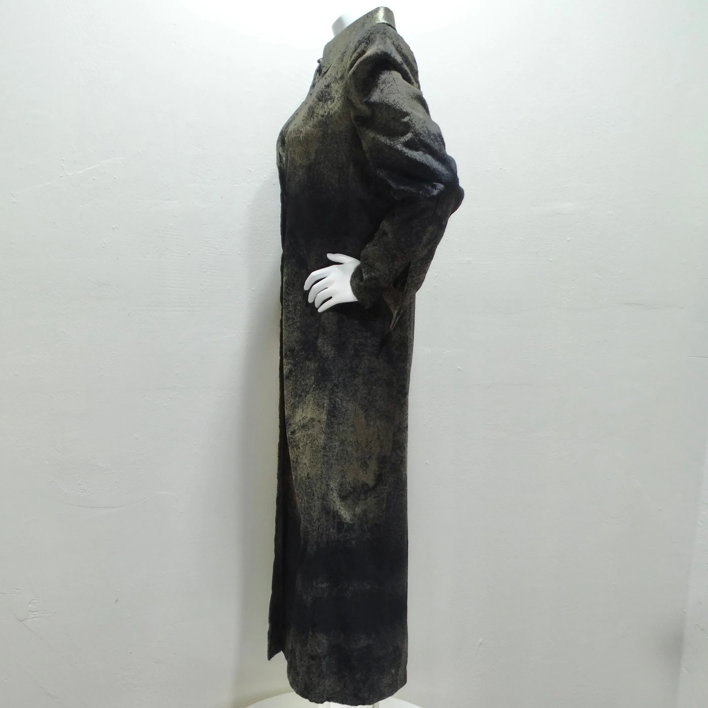 Gianfranco Ferre 1980s Silk Velour Duster Jacket